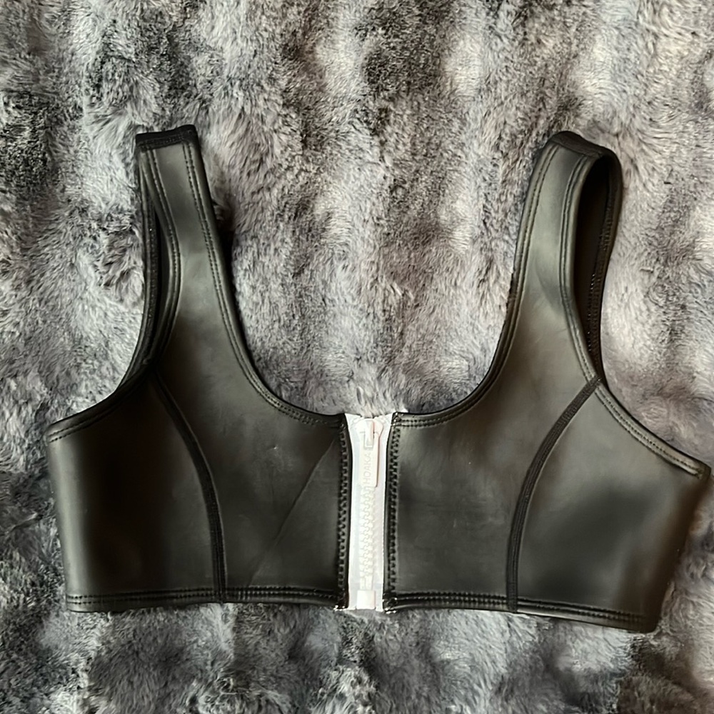 Hoaka Swimwear Black Neoprene Bikini Too Small Plus